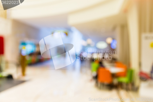 Image of Abstract background of shopping mall, shallow depth of focus