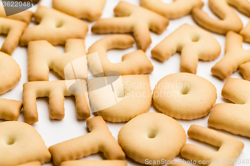 Image of Stack of word biscuit