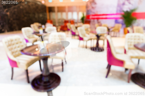 Image of Restaurant blur background with bokeh