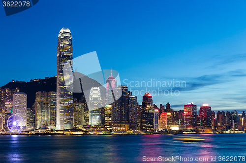 Image of Hong Kong City at night