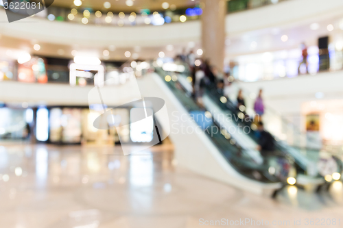 Image of Blur background of shopping mall