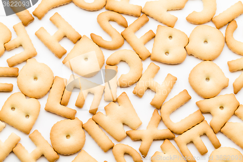 Image of Stack of letter cookie