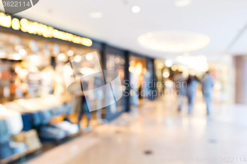 Image of Blurred image of shopping mall