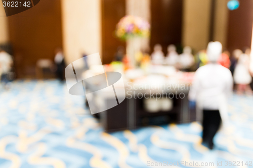 Image of Blur view of restaurant