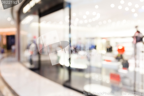 Image of Blur view of shopping center background