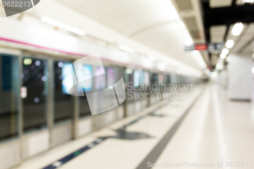 Image of Blur background of the train station