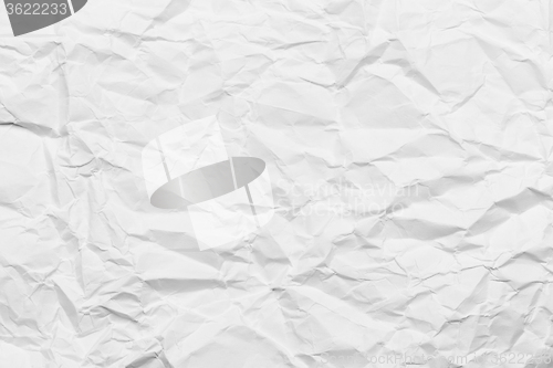 Image of Wrinkled paper white background texture