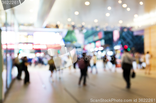 Image of Shopping mall blurred background
