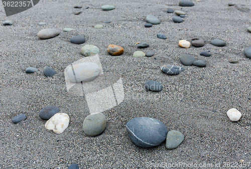 Image of Pebbles stone on the beach