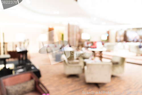Image of Coffee cafe shop with bokeh background