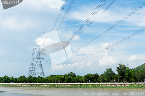 Image of High voltage electrical tower