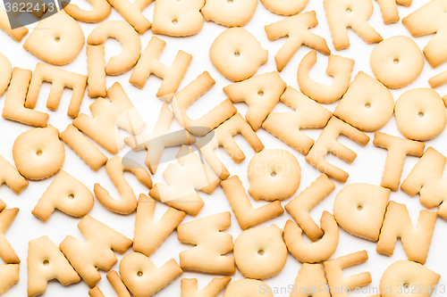 Image of Group of letter biscuit