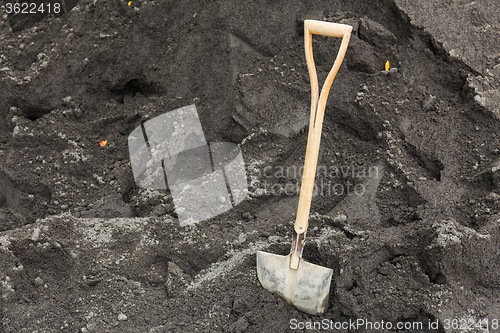 Image of Shovel sand for construction
