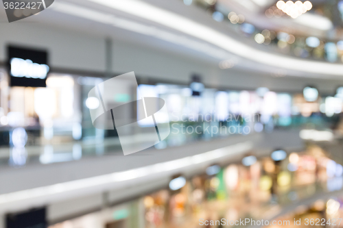 Image of Blurred shopping mall background