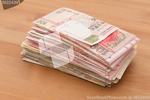 Image of Stack of money bank note