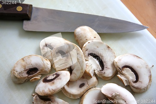 Image of Sliced mushrooms