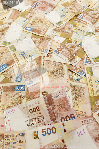 Image of Five hundred Hong Kong Dollar background