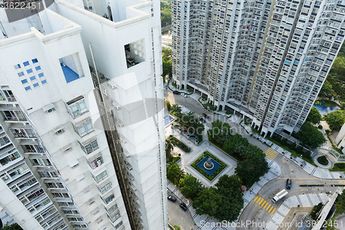 Image of High rise building from top