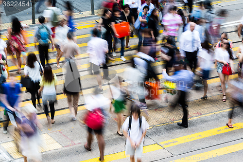 Image of Blur motion of the street road