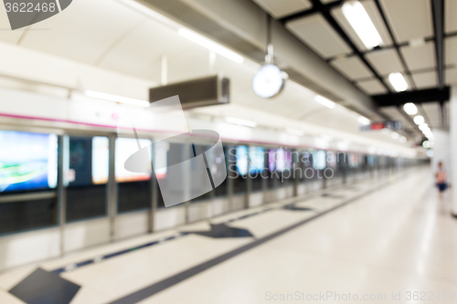 Image of Blur background of metro station