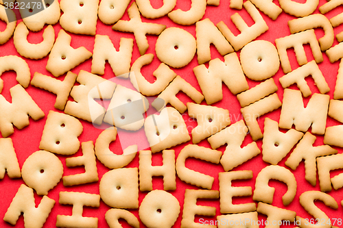 Image of Assorted word biscuit