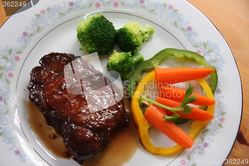 Image of Porkchop with vegetables