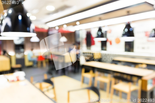 Image of Blur view of restaurant background