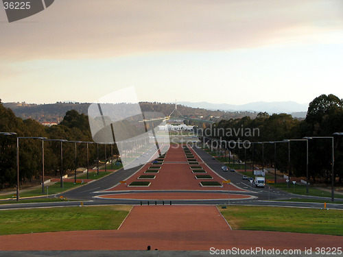 Image of sunset on Anzac Boulevard - Australia