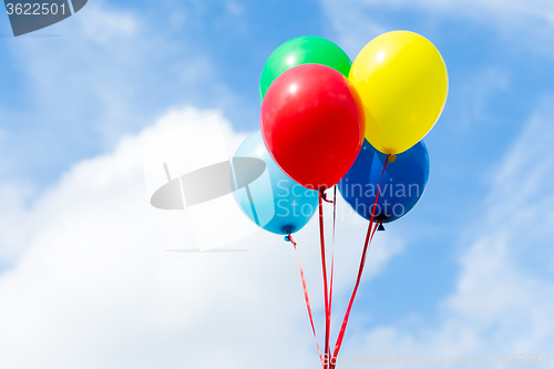 Image of Bunch of colorful balloons