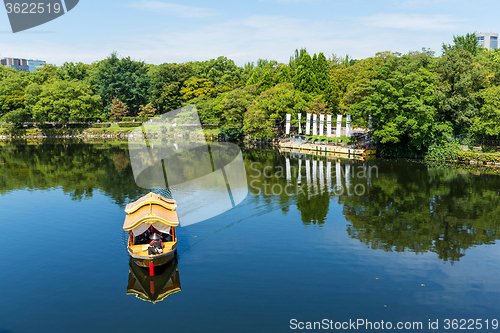 Image of Tourism boat on river