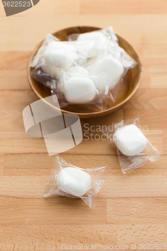 Image of Tea time with marshmallow candy