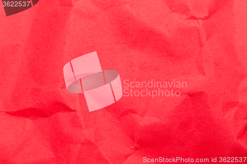 Image of Texture of old red wrinkled paper