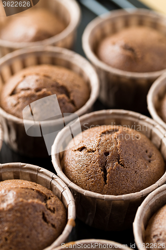 Image of Chocolate muffins cake