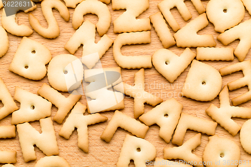 Image of Baked word biscuit