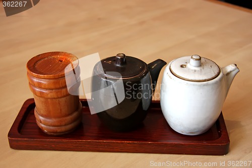 Image of Japanese condiment containers