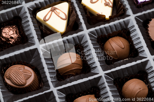 Image of Box of chocolate truffle