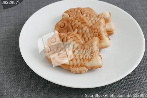 Image of Fished shaped cake, Taiyaki of japanese traditional