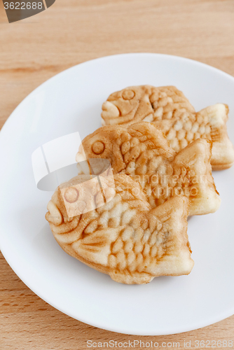 Image of Taiyaki of japanese traditional baked sweets