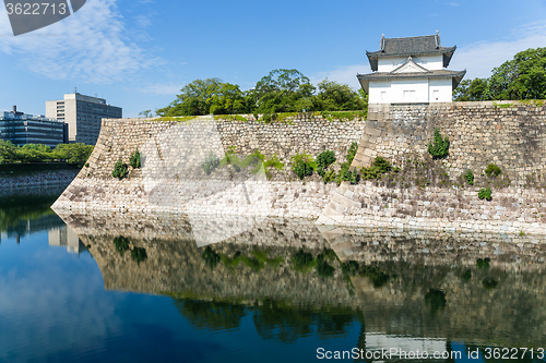 Image of Turret of the osaka castle in Japan