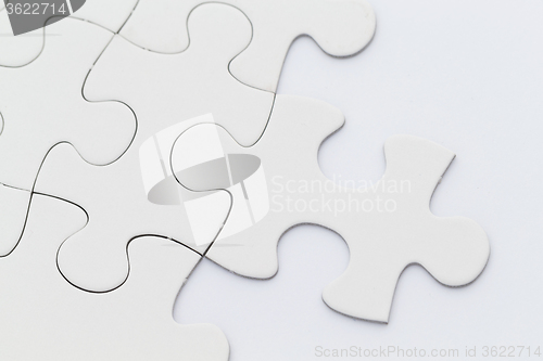 Image of Jigsaw Puzzle isolated on white