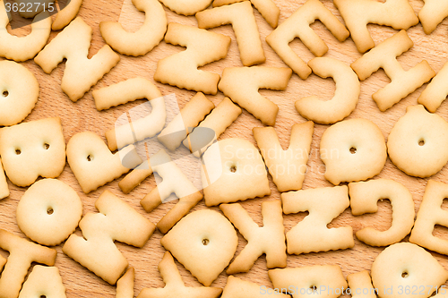 Image of Word Cookie over the wooden table
