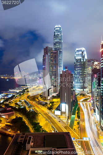 Image of Hong Kong night view