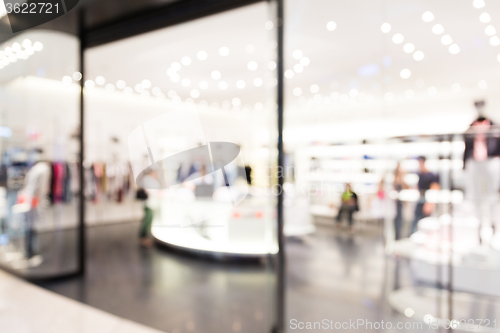 Image of Blur view of shopping mall background