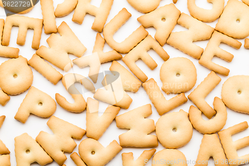 Image of Stack of letter biscuit