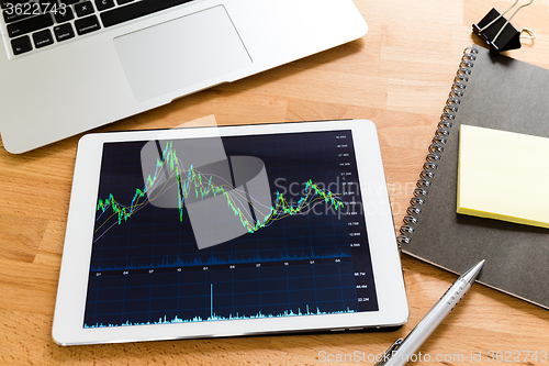 Image of Business Analytics on a wooden Desk