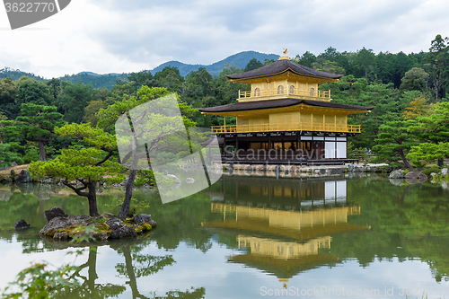 Image of Temple of the golden pavillion (Kinkakuji) in Kyoto, Japan