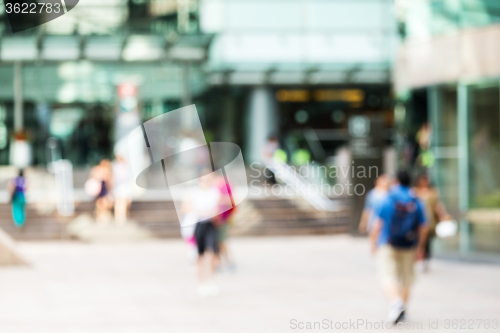 Image of Blur view of financial district background