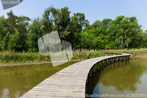 Image of Walkway over the lake