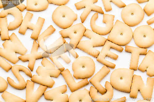 Image of Pile of letter cookie