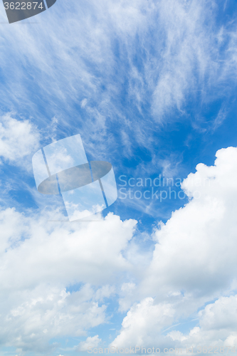 Image of Blue sky with clouds 